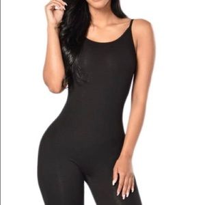 Black bodysuit catsuit jumper medium
